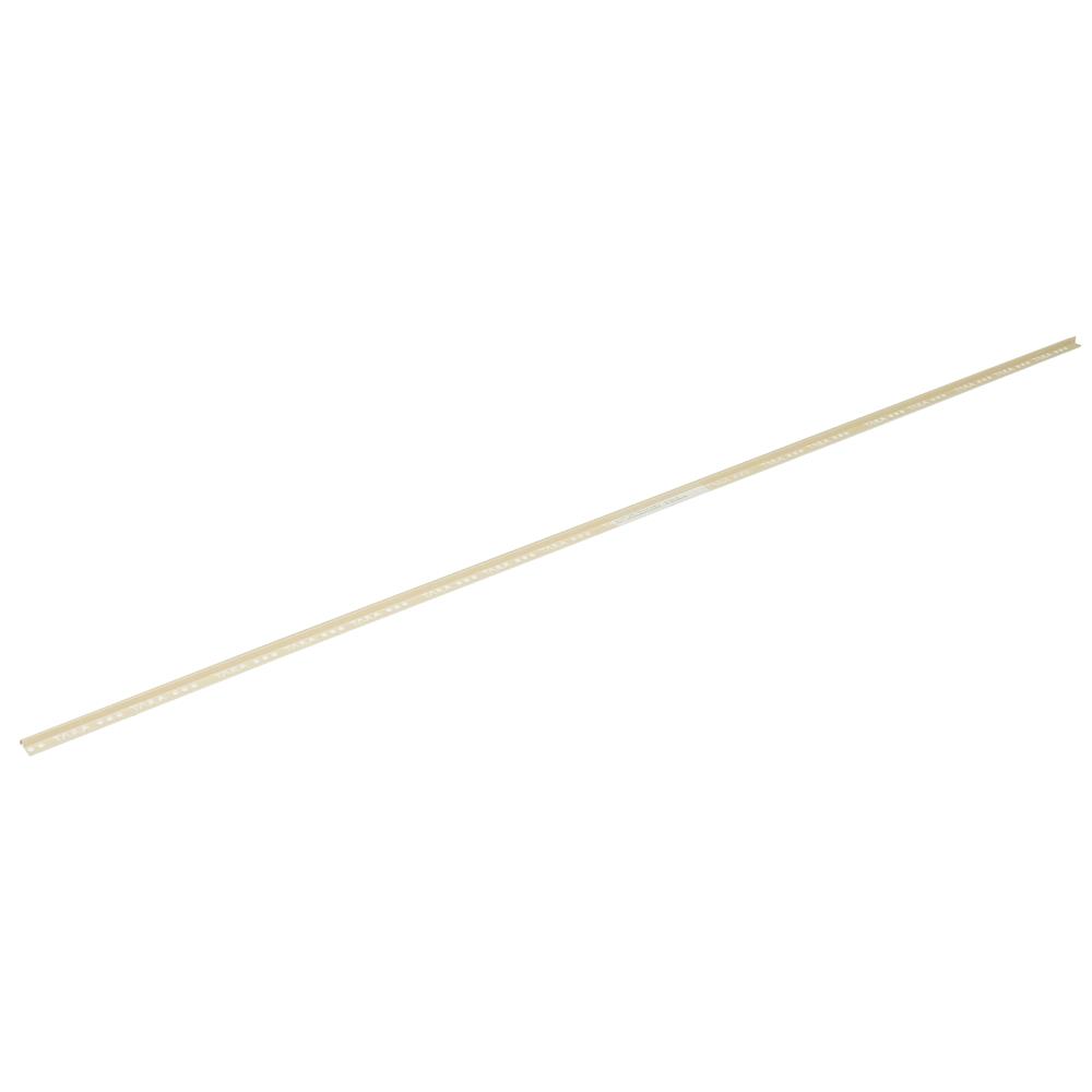 คิ้ว PVC TARA 10 มม. โค้ง สีครีม 2 ม.