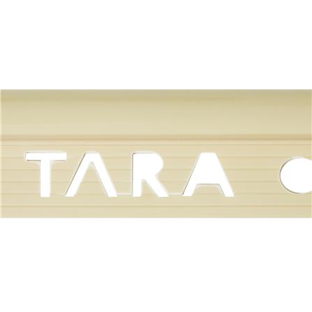 คิ้ว PVC TARA 10 มม. โค้ง สีครีม 2 ม._1