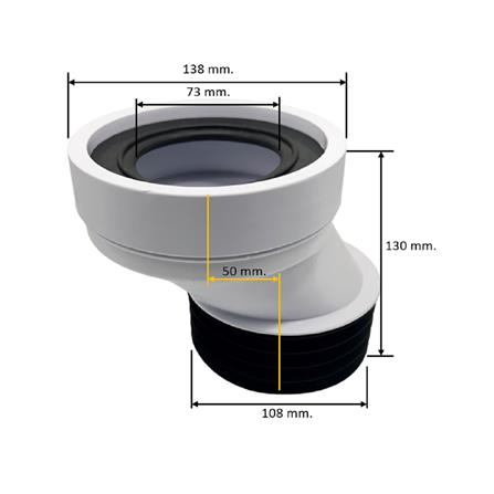 อุปกรณ์ข้อต่อน้ำทิ้งท่อเยื้อง CACHE CCN-5 5 ซม._1