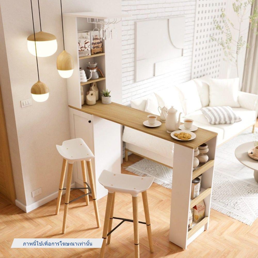 เคาน์เตอร์บาร์ SB FURNITURE NADIA 19211942 160 ซม. สีขาว
