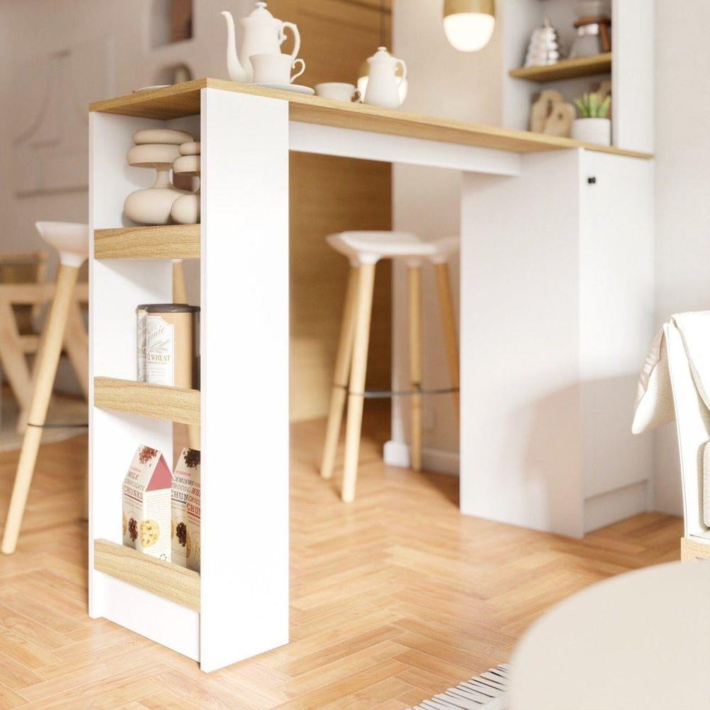 เคาน์เตอร์บาร์ SB FURNITURE NADIA 19211942 160 ซม. สีขาว