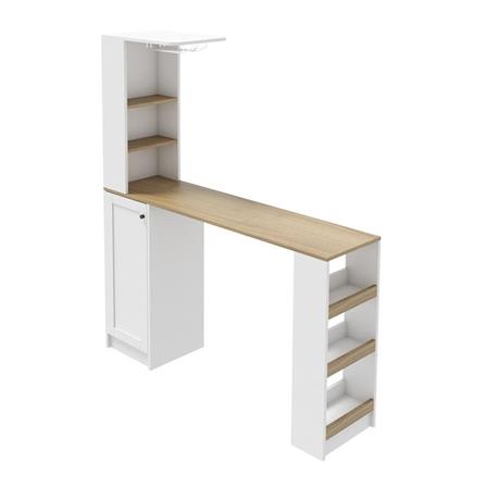 เคาน์เตอร์บาร์ SB FURNITURE NADIA 19211942 160 ซม. สีขาว_0