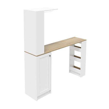 เคาน์เตอร์บาร์ SB FURNITURE NADIA 19211942 160 ซม. สีขาว_3