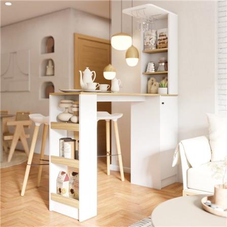 เคาน์เตอร์บาร์ SB FURNITURE NADIA 19211942 160 ซม. สีขาว_10