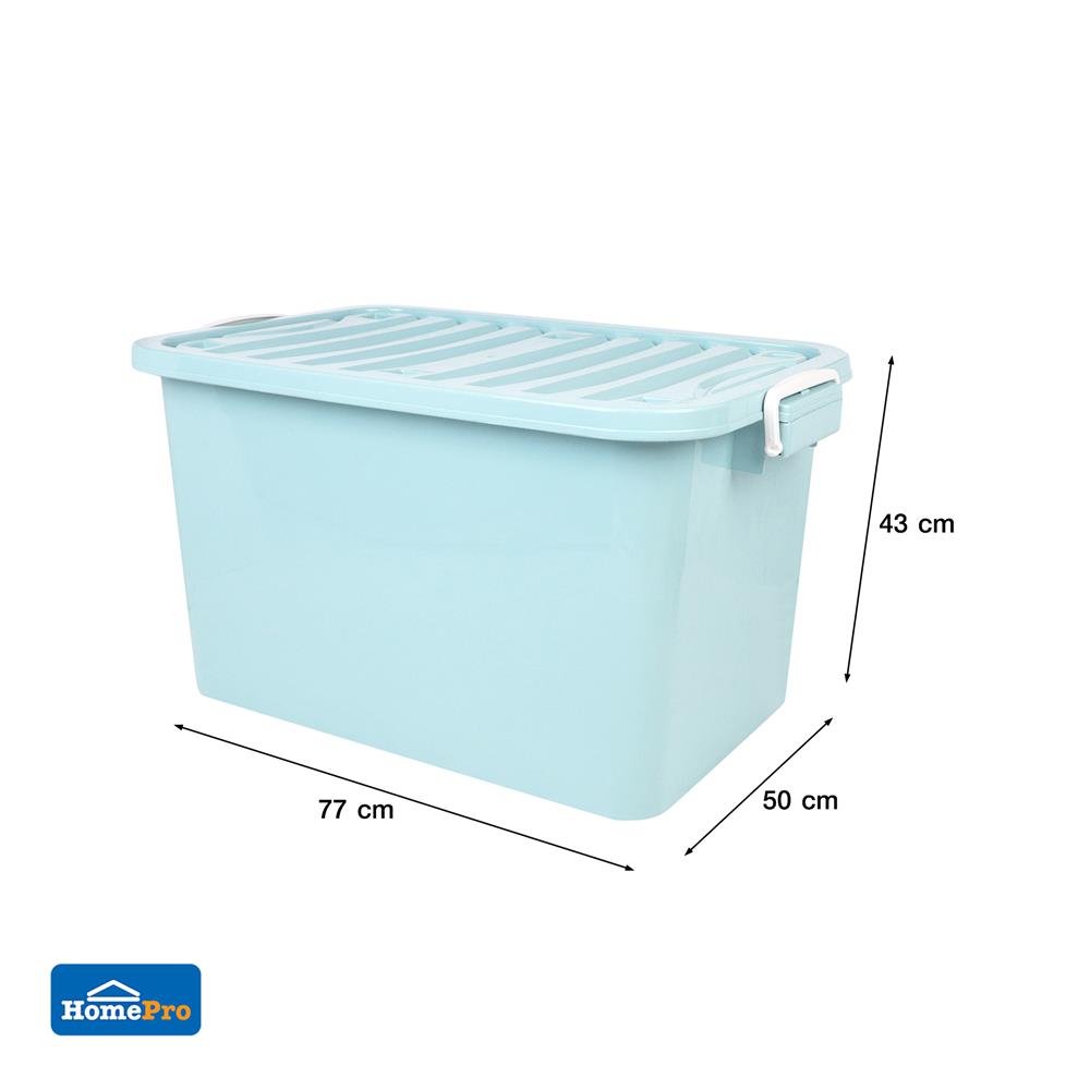 กล่องเก็บของ ME LIVING 50x77x43 ซม. 110 ลิตร สีฟ้าพาสเทล