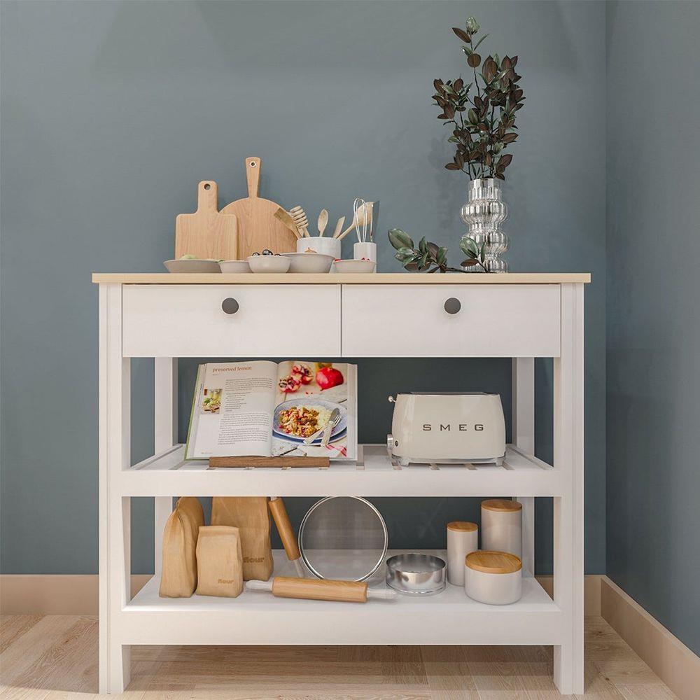 โต๊ะคอนโซล SB FURNITURE HARMONY 19212930 สีขาว