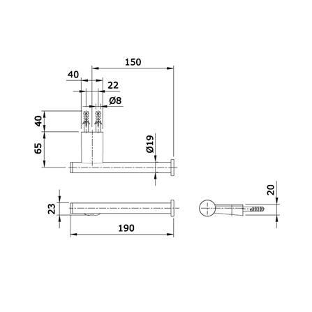 ที่ใส่กระดาษ TOTO TX703ARR สีโครม_2