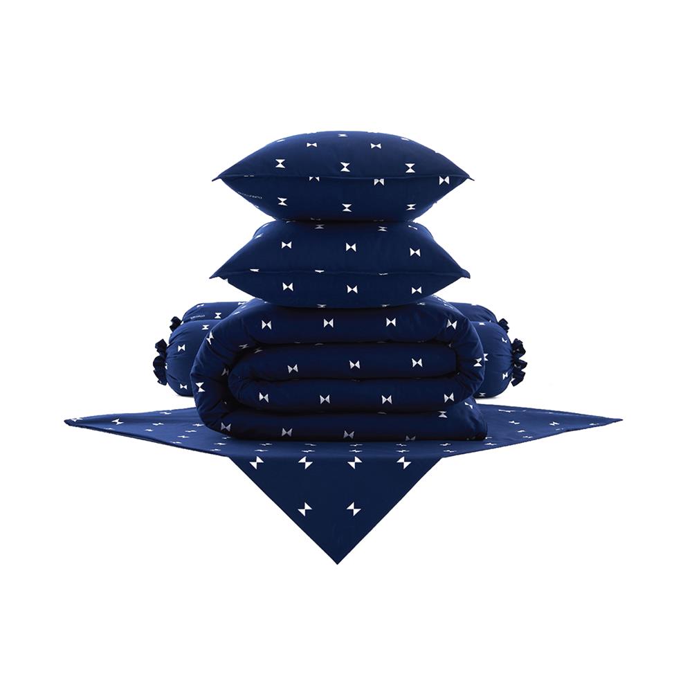 ชุดผ้าปูที่นอน 6 ฟุต 6 ชิ้น DUNLOPILLO LONDON BLUE DL-LB-05