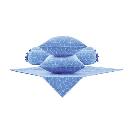 ชุดผ้าปูที่นอน 5 ฟุต 5 ชิ้น DUNLOPILLO LONDON BLUE DL-LB-02_1