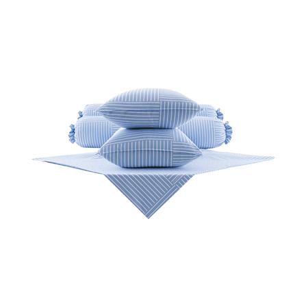 ชุดผ้าปูที่นอน 6 ฟุต 5 ชิ้น DUNLOPILLO LONDON BLUE DL-LB-01_1