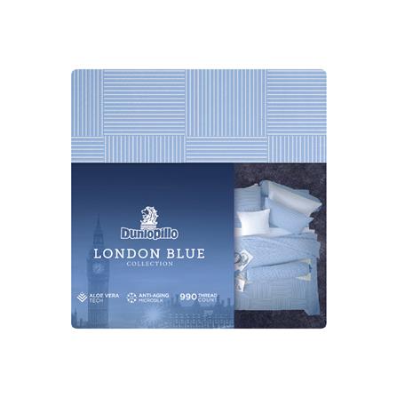 ชุดผ้าปูที่นอน 6 ฟุต 5 ชิ้น DUNLOPILLO LONDON BLUE DL-LB-01_4