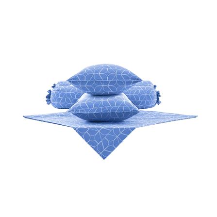 ชุดผ้าปูที่นอน 6 ฟุต 5 ชิ้น DUNLOPILLO LONDON BLUE DL-LB-02_1