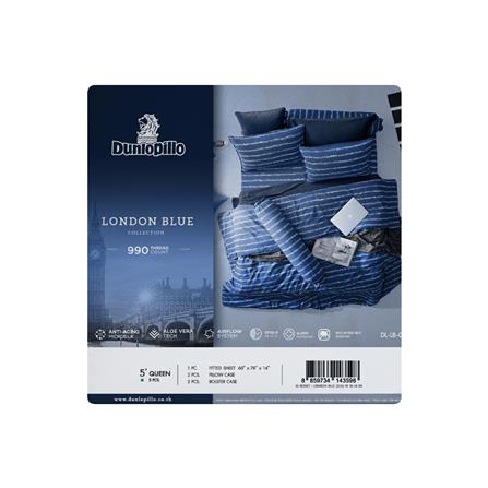 ชุดผ้าปูที่นอน 5 ฟุต 5 ชิ้น DUNLOPILLO LONDON BLUE DL-LB-03_6