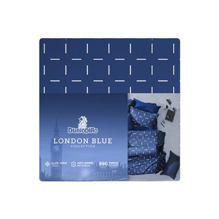 ชุดผ้าปูที่นอน 6 ฟุต 5 ชิ้น DUNLOPILLO LONDON BLUE DL-LB-04_5