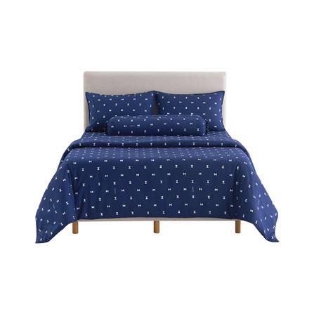 ชุดผ้าปูที่นอน 5 ฟุต 6 ชิ้น DUNLOPILLO LONDON BLUE DL-LB-05_1