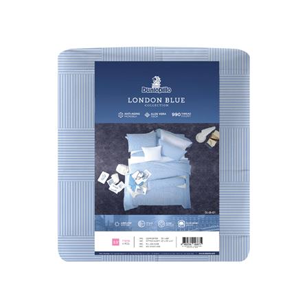 ชุดผ้าปูที่นอน 3.5 ฟุต 4 ชิ้น DUNLOPILLO LONDON BLUE DL-LB-01_5