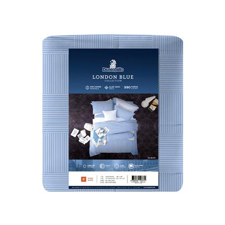 ชุดผ้าปูที่นอน 6 ฟุต 6 ชิ้น DUNLOPILLO LONDON BLUE DL-LB-01_6