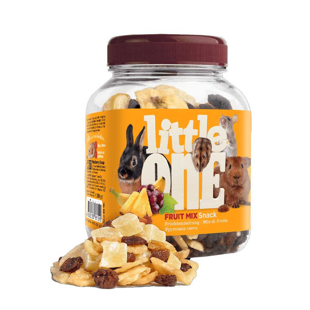 ขนมกระต่ายและสัตว์ฟันแทะ LITTLE ONE รสผลไม้รวม 200 ก.