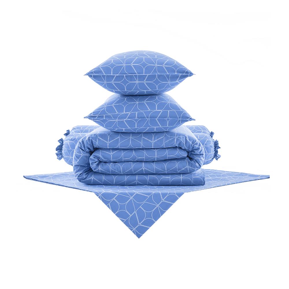 ชุดผ้าปูที่นอน 6 ฟุต 6 ชิ้น DUNLOPILLO LONDON BLUE DL-LB-02