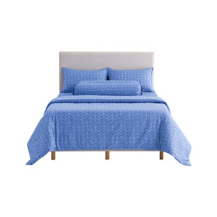 ชุดผ้าปูที่นอน 6 ฟุต 6 ชิ้น DUNLOPILLO LONDON BLUE DL-LB-02_1