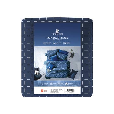 ชุดผ้าปูที่นอน 6 ฟุต 6 ชิ้น DUNLOPILLO LONDON BLUE DL-LB-04_6
