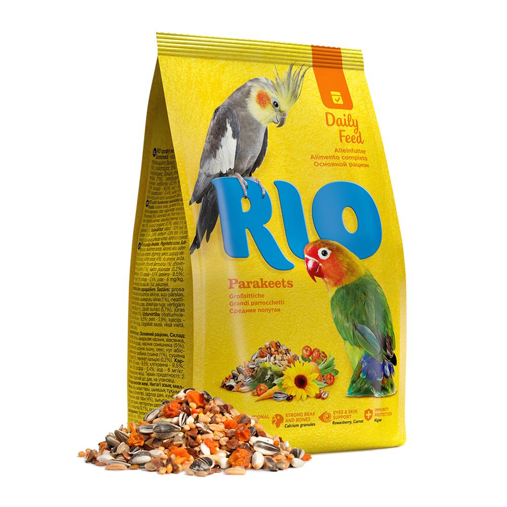 อาหารนก RIO DAILY FEED FOR PARAKEETS 500 ก.