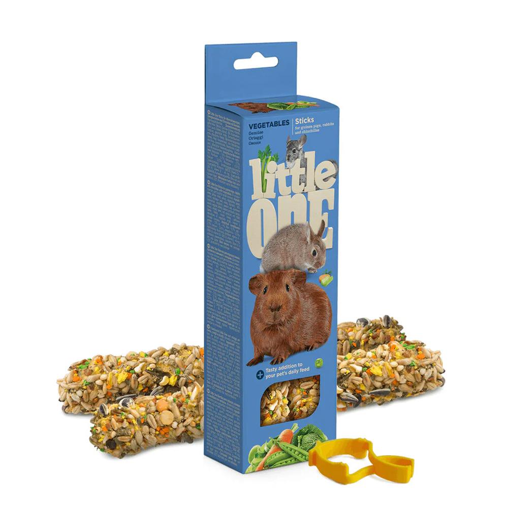 ขนมกระต่ายและหนูชนิดแท่ง LITTLE ONE รสผักรวม 120 ก.