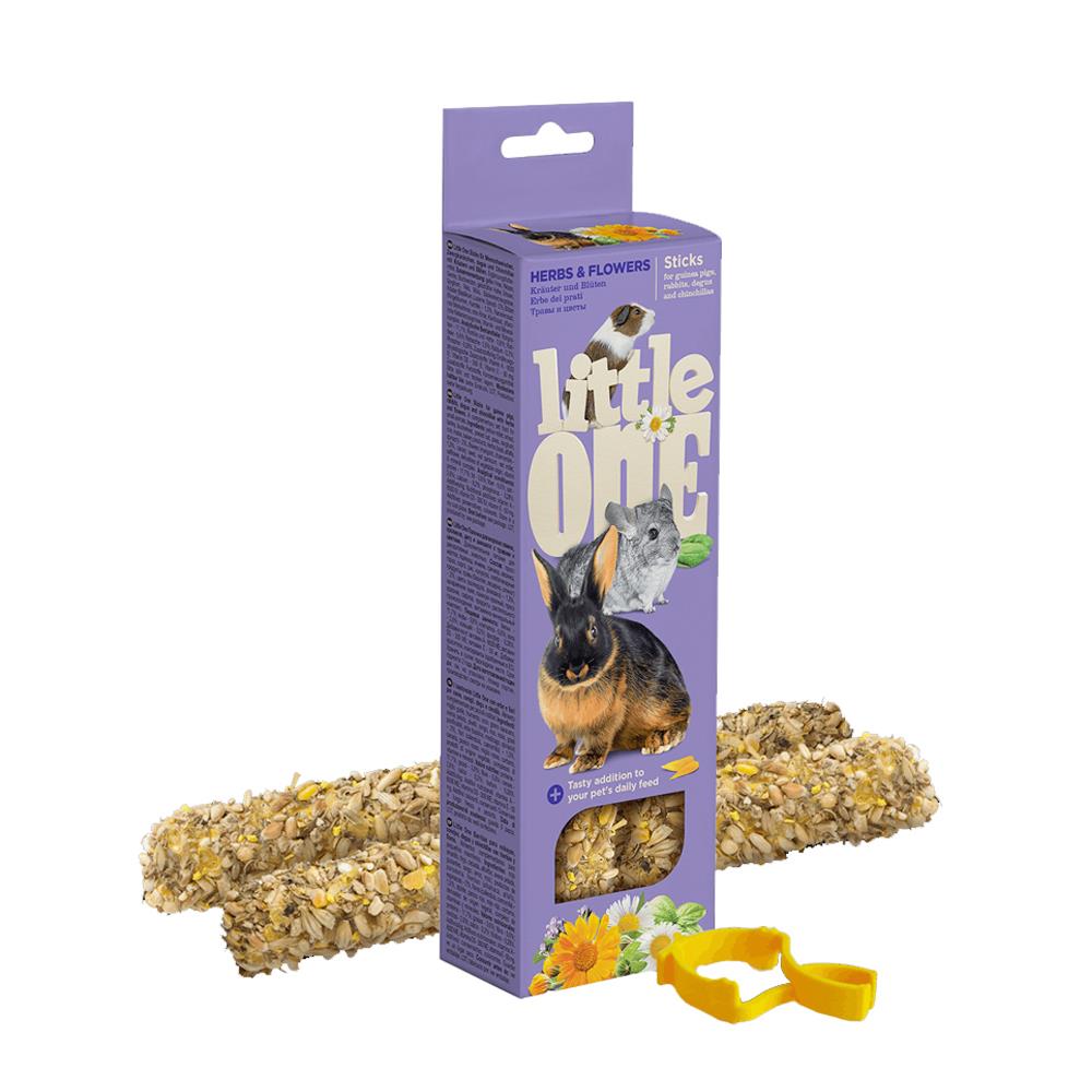 ขนมกระต่ายและหนูชนิดแท่ง LITTLE ONE รสสมุนไพรและดอกไม้ 110 ก.