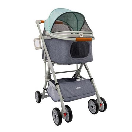 รถเข็นสัตว์เลี้ยง PANDO PET TROLLEY สีเขียว_0