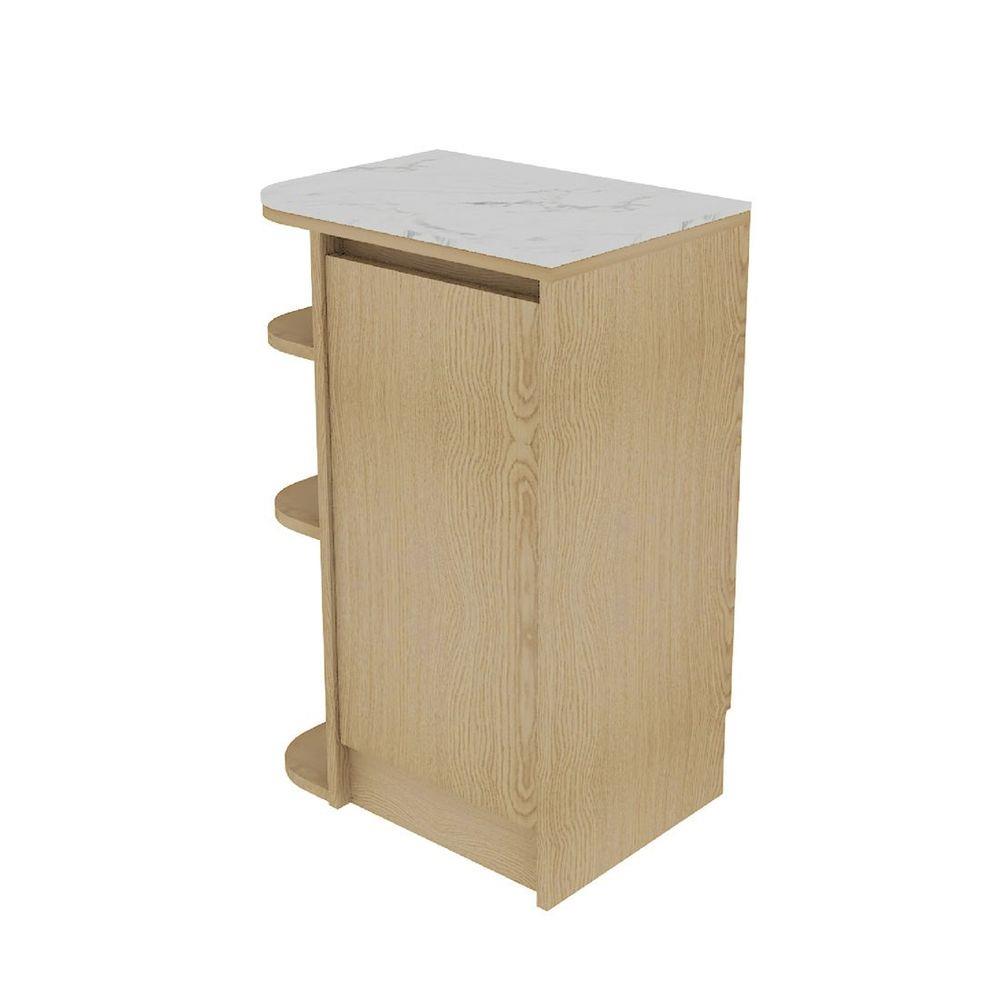 ตู้เตี้ยเข้ามุมซ้าย SB FURNITURE PURIN 19220504 55 ซม. สีไม้อ่อน