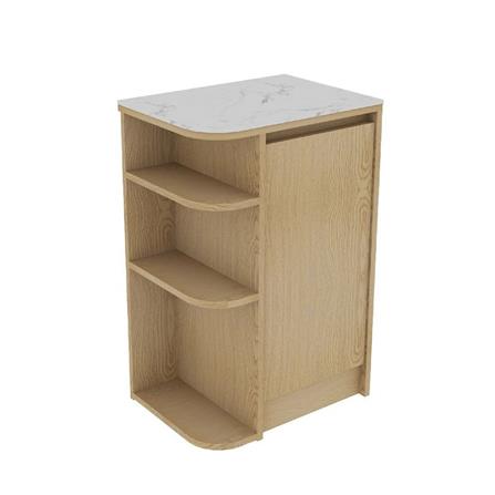 ตู้เตี้ยเข้ามุมซ้าย SB FURNITURE PURIN 19220504 55 ซม. สีไม้อ่อน