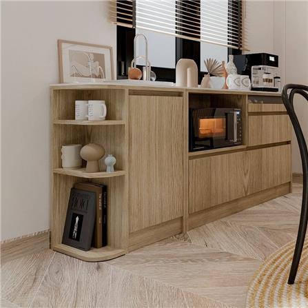 ตู้เตี้ยเข้ามุมซ้าย SB FURNITURE PURIN 19220504 55 ซม. สีไม้อ่อน_6