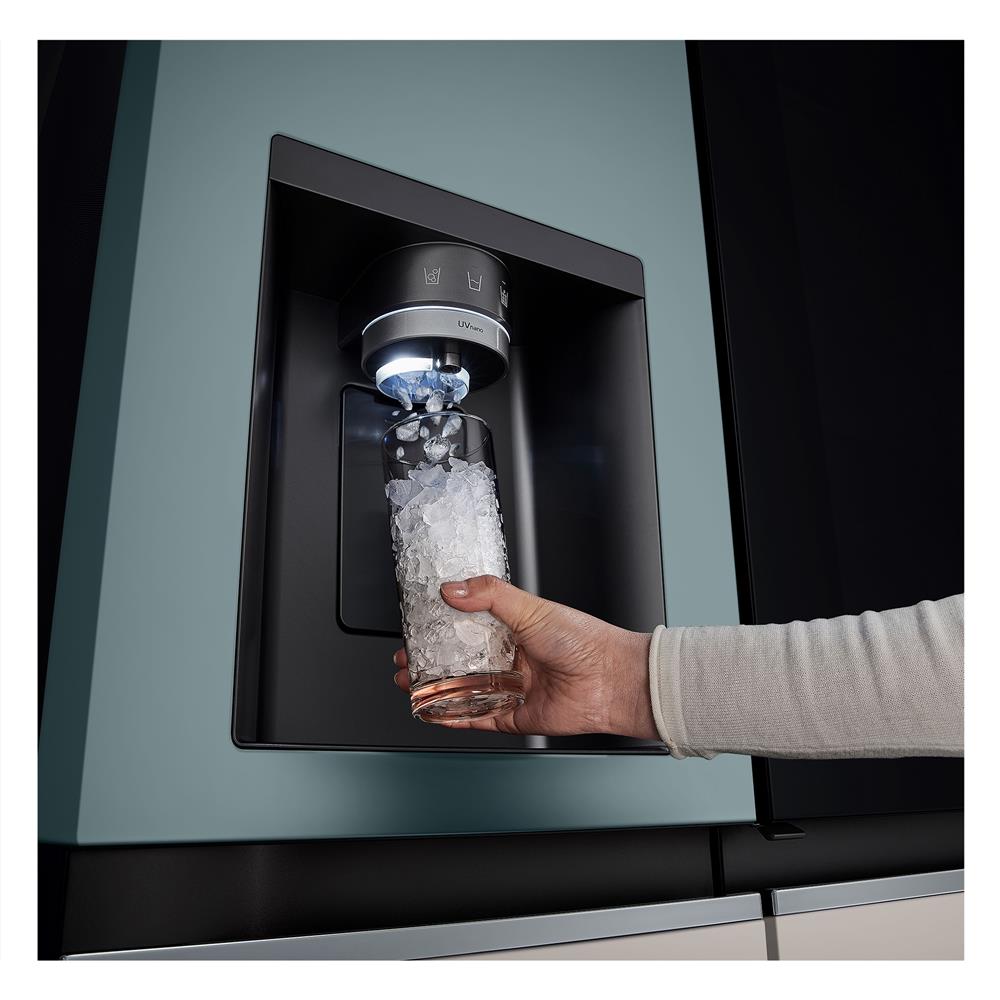 ตู้เย็น SIDE BY SIDE LG GC-X257CMEW.ATEPLMT 22.4 คิว สีเขียวเบจ