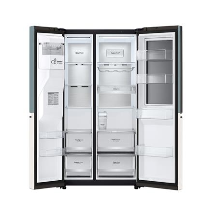 ตู้เย็น SIDE BY SIDE LG GC-X257CMEW.ATEPLMT 22.4 คิว สีเขียวเบจ_4