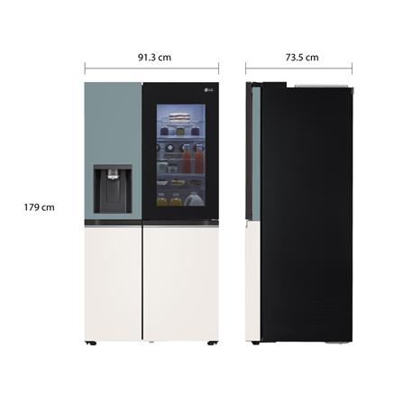 ตู้เย็น SIDE BY SIDE LG GC-X257CMEW.ATEPLMT 22.4 คิว สีเขียวเบจ_7