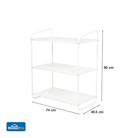 ชั้นวางของ 3 ชั้น STACKO RACK II 74x40.5x90 ซม. สีขาว_6