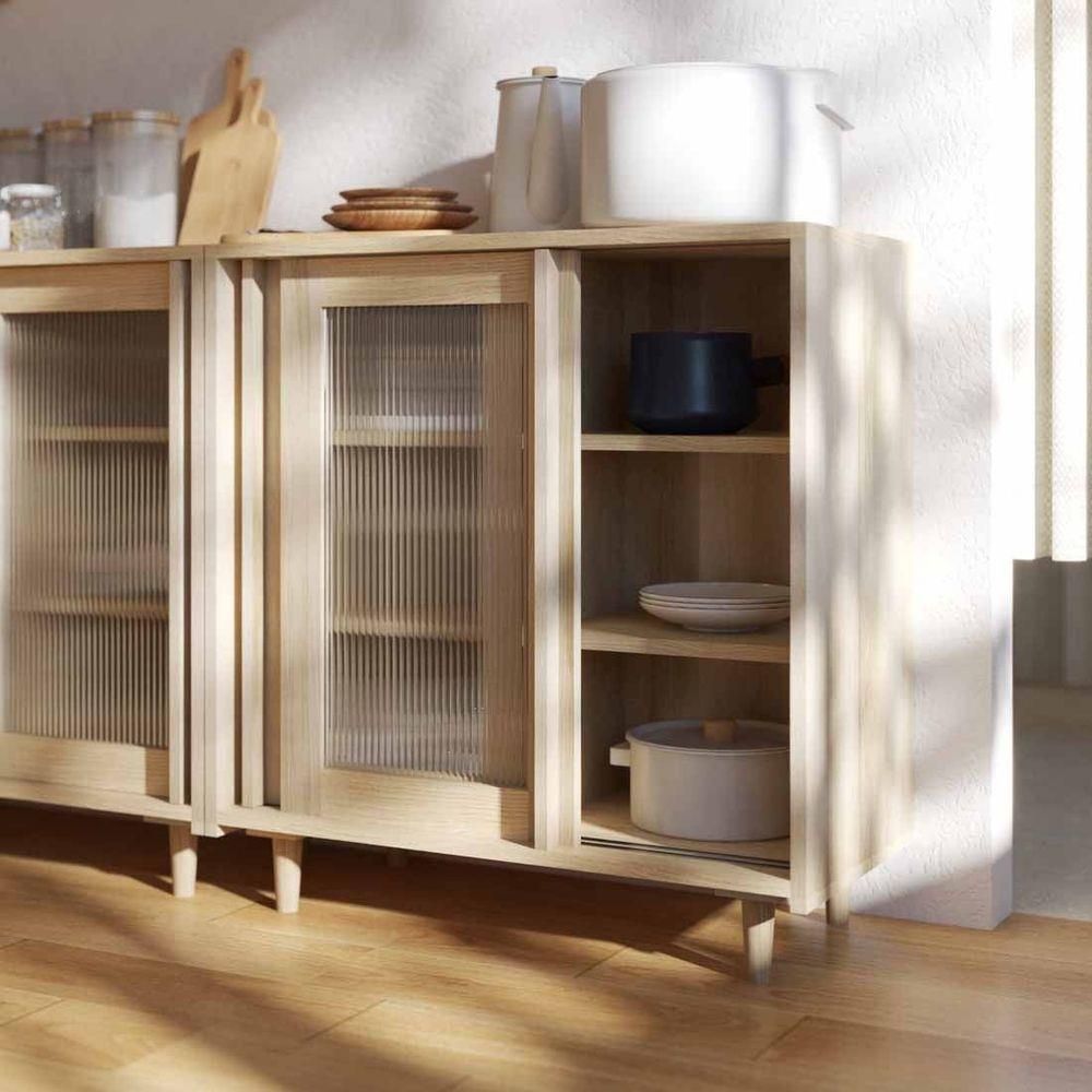 ตู้เตี้ย SB FURNITURE RIKU 19215940 80 ซม. สีแคนยอนโอ๊ค