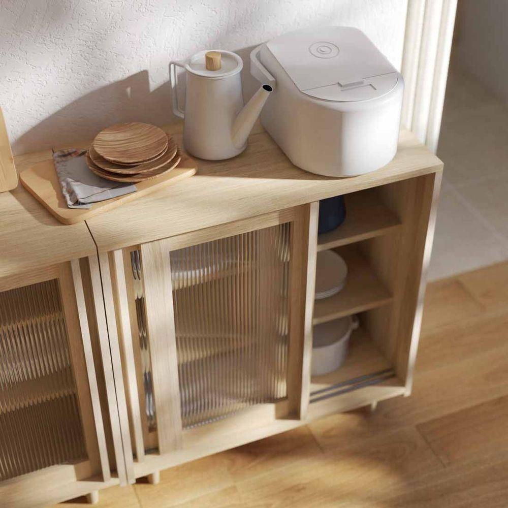 ตู้เตี้ย SB FURNITURE RIKU 19215940 80 ซม. สีแคนยอนโอ๊ค