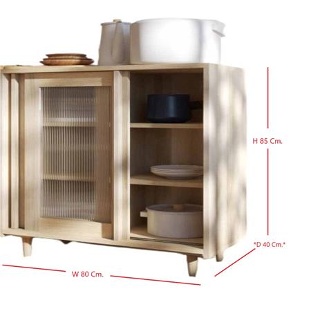 ตู้เตี้ย SB FURNITURE RIKU 19215940 80 ซม. สีแคนยอนโอ๊ค_4