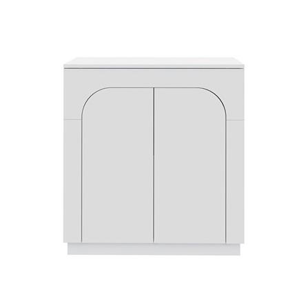 ตู้เตี้ยบานเปิด SB FURNITURE PUDDING 19216500 80 ซม. สีขาว