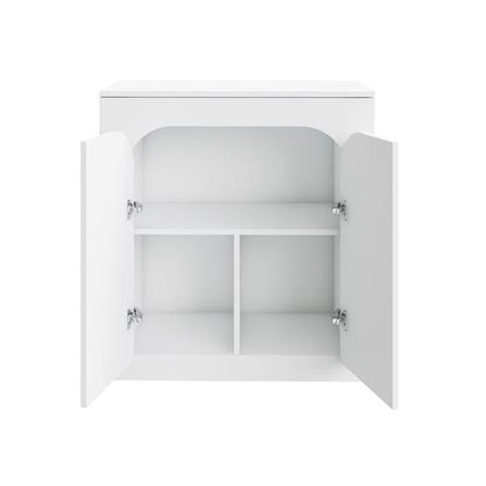 ตู้เตี้ยบานเปิด SB FURNITURE PUDDING 19216500 80 ซม. สีขาว_1