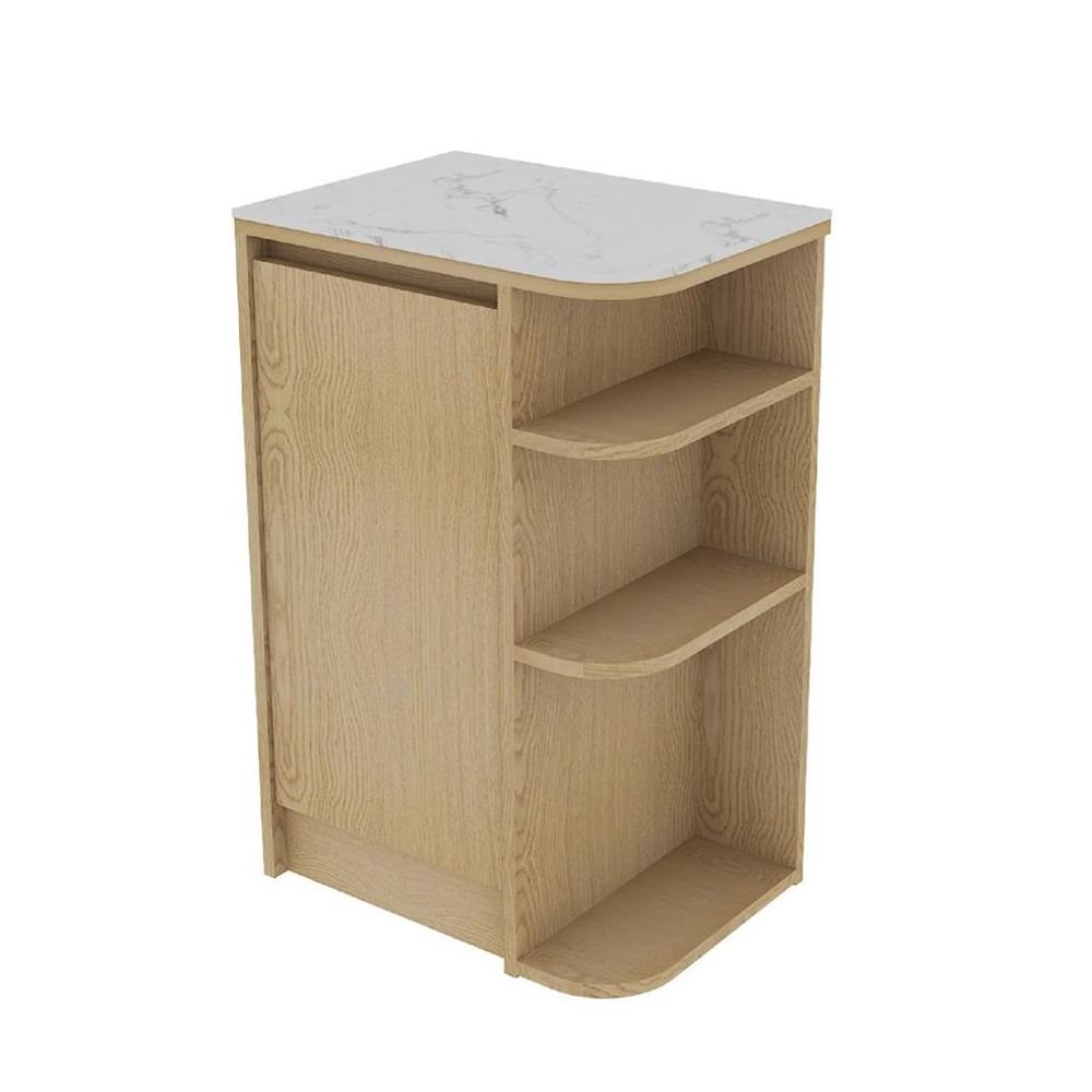 ตู้เตี้ยเข้ามุมขวา SB FURNITURE PURIN 19220506 55 ซม. สีไม้อ่อน