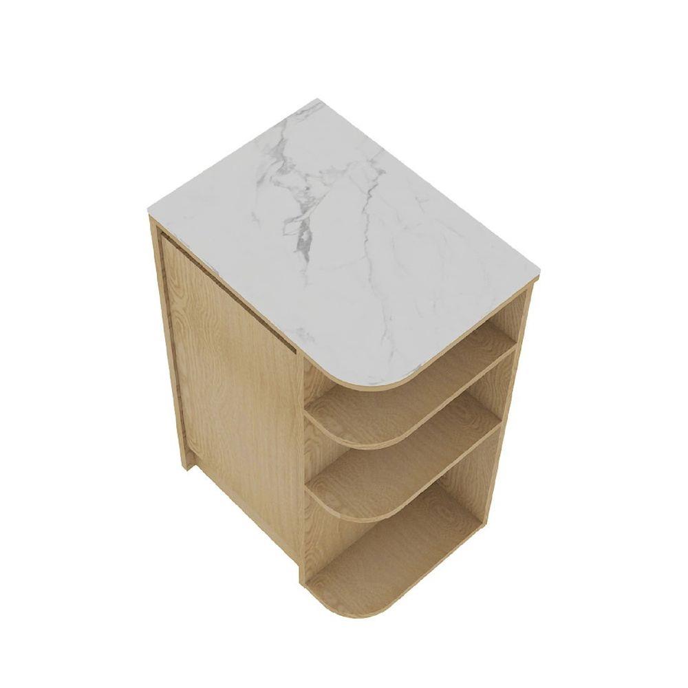 ตู้เตี้ยเข้ามุมขวา SB FURNITURE PURIN 19220506 55 ซม. สีไม้อ่อน