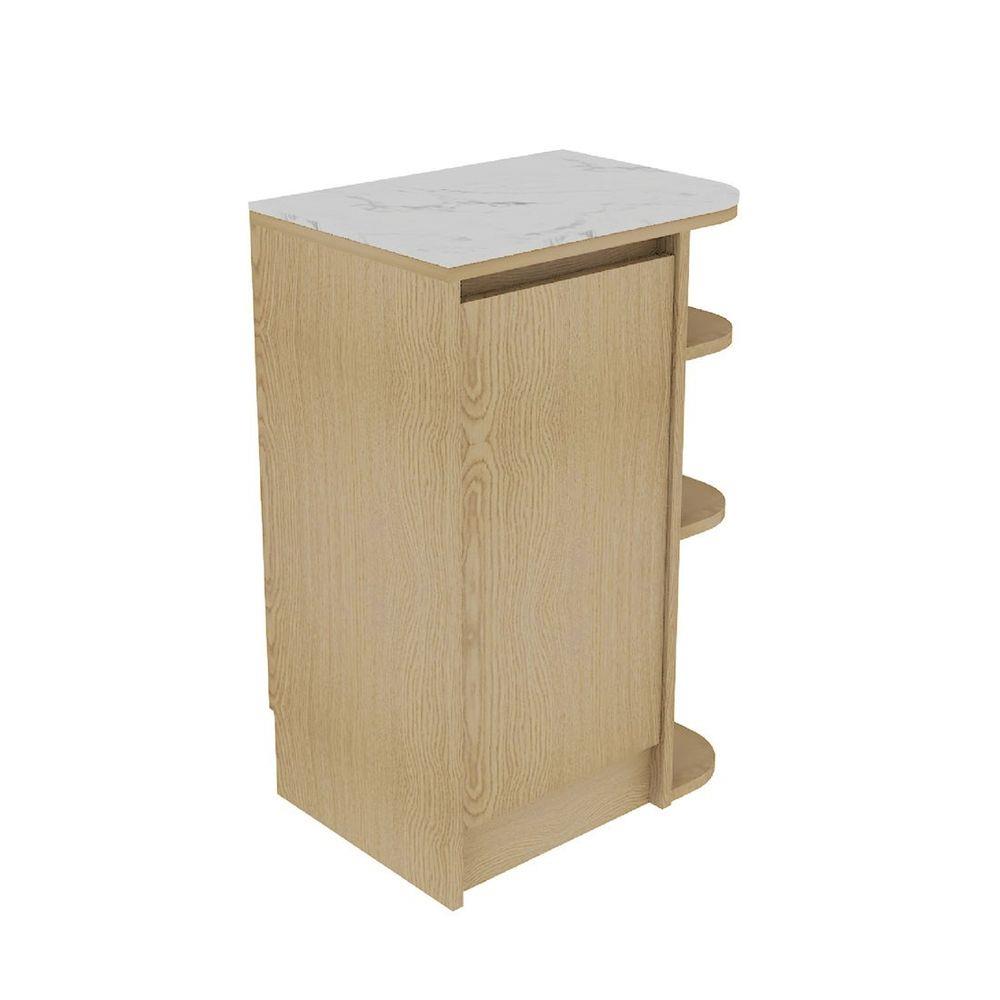 ตู้เตี้ยเข้ามุมขวา SB FURNITURE PURIN 19220506 55 ซม. สีไม้อ่อน