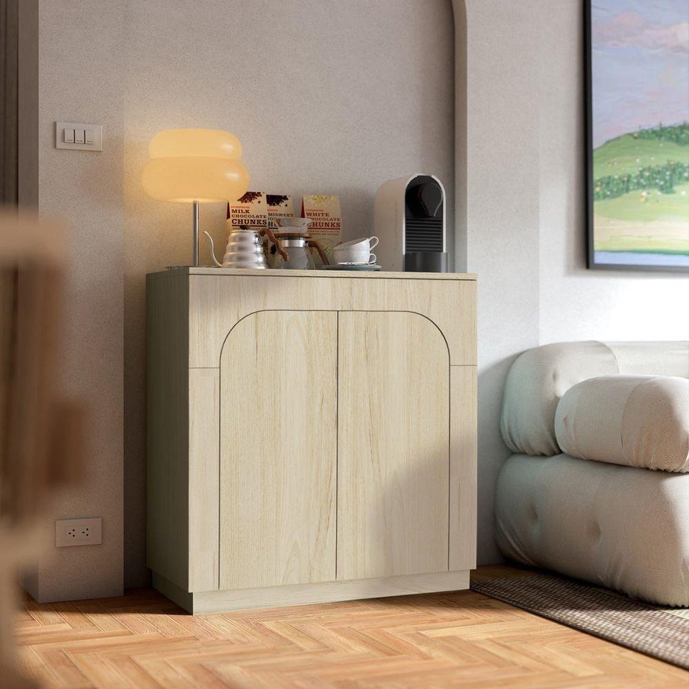 ตู้เตี้ยบานเปิด SB FURNITURE PUDDING 19216501 80 ซม. สีแคนยอนโอ๊ค