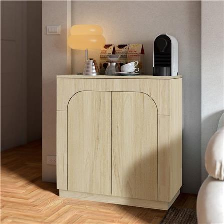 ตู้เตี้ยบานเปิด SB FURNITURE PUDDING 19216501 80 ซม. สีแคนยอนโอ๊ค_5