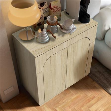 ตู้เตี้ยบานเปิด SB FURNITURE PUDDING 19216501 80 ซม. สีแคนยอนโอ๊ค_6