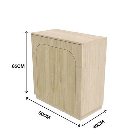 ตู้เตี้ยบานเปิด SB FURNITURE PUDDING 19216501 80 ซม. สีแคนยอนโอ๊ค_7