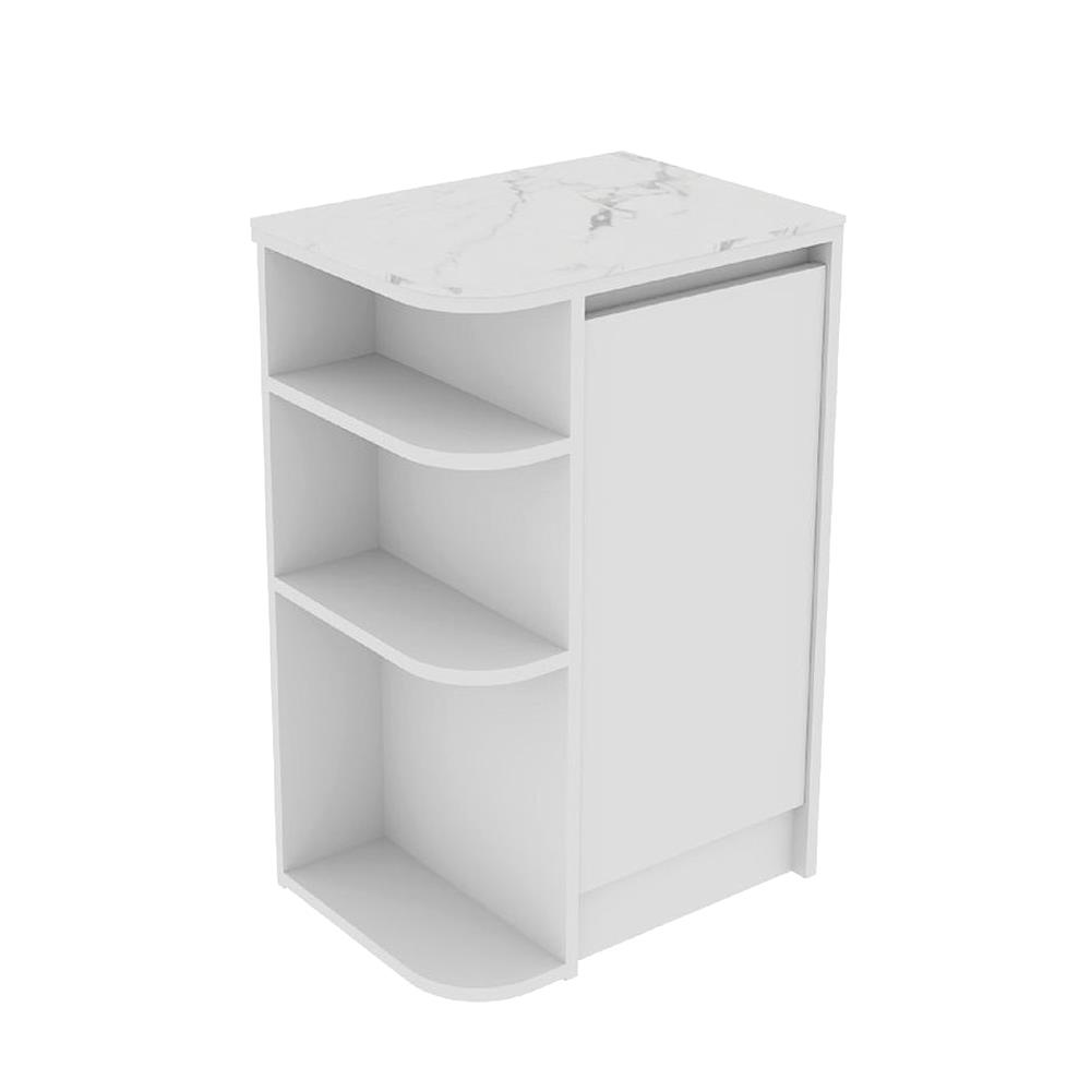 ตู้เตี้ยเข้ามุมซ้าย SB FURNITURE PURIN 19220505 55 ซม. สีขาว