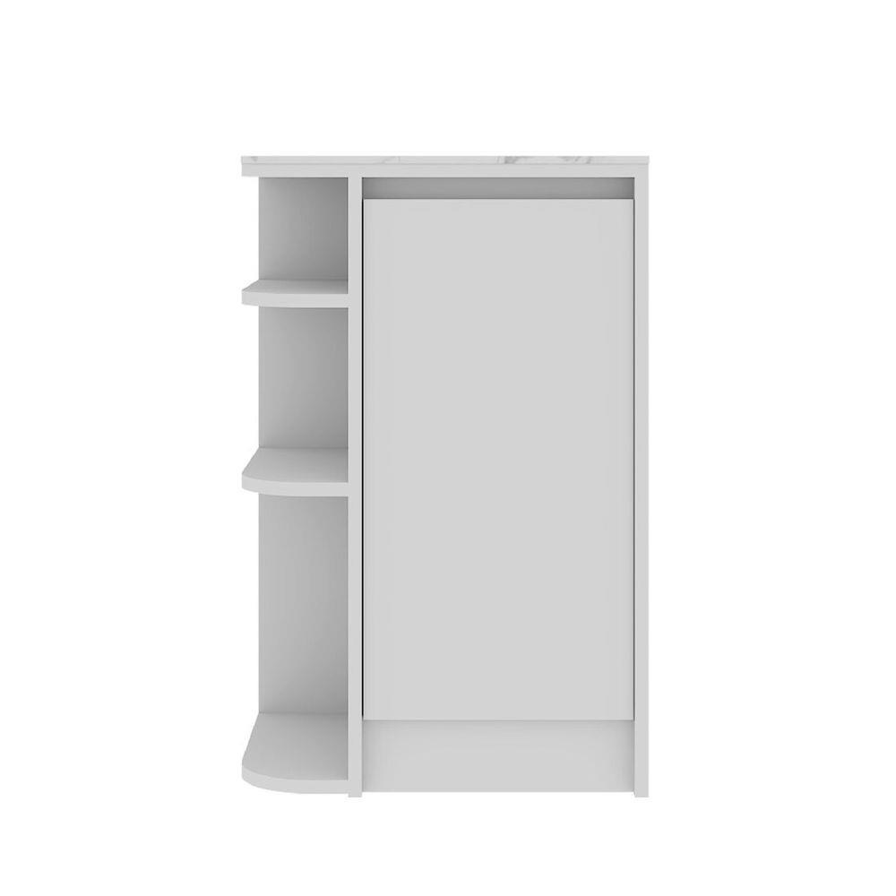 ตู้เตี้ยเข้ามุมซ้าย SB FURNITURE PURIN 19220505 55 ซม. สีขาว